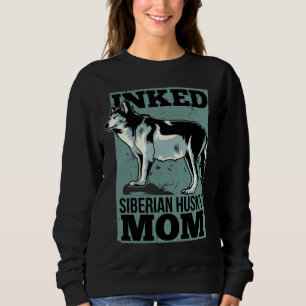 Bläck Siberian husky Mamma T Shirt