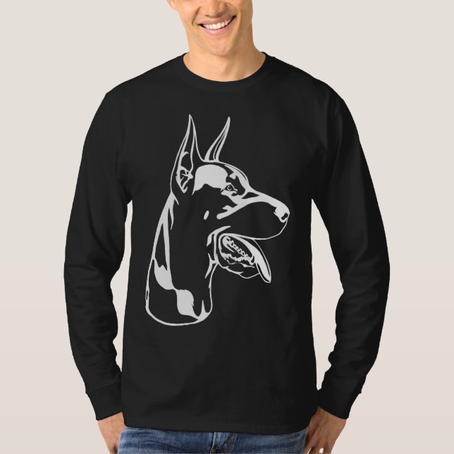 Black Silhouette från Sitta Doberman T Shirt (Framsida)