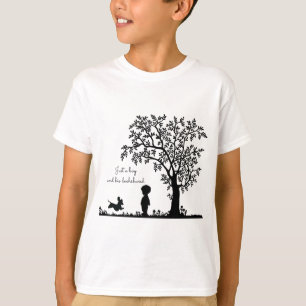 Black Silhouette Running Dachshund Shirt T