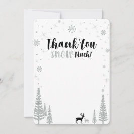Black & Silver Boy Winter wonderland Tack Anteckningskort