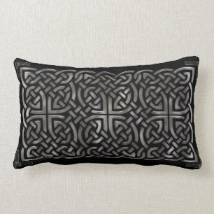 Black & Silver Celtic DECOR Lumbarkudde