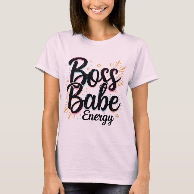 Black & Silver Chef Babe Shirt T (Framsida)