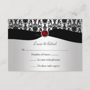 Black Silver Damask Red Jewel OSA Investigation Kort