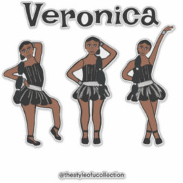 Black Silver Dress #1 Klistermärken