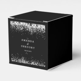 Black Silver | Glitter Bröllopsförmånslåda Presentaskar