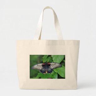 Black Silver Red Butterfly Jumbo Tygkasse