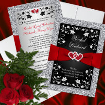 Black Silver Red Hearts, inbjudan till Blommigt br