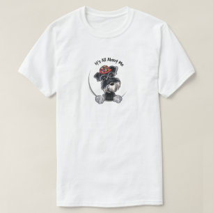 Black Silver Schnauzer allt om mig T Shirt