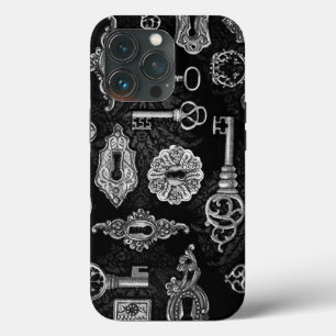 Black & Silver Steampunk Nycklar