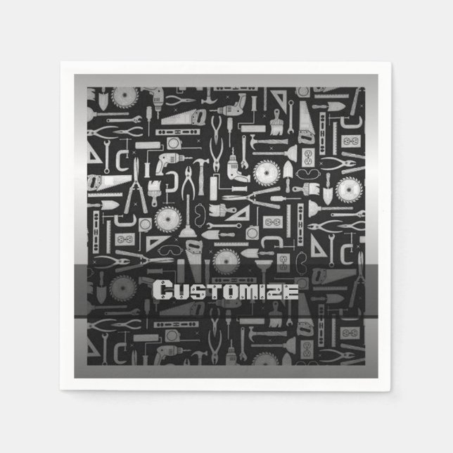 Black & Silver Workshop Verktyg Pappersservett (Framsidan)