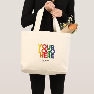 Black Simple Business Logotyp Jumbo Tygkasse