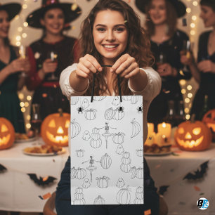 Black Simple Cute Haloween Pumpkin