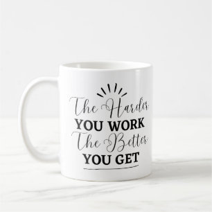 Black Simple Motivational Mugg