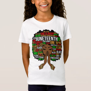 Black Sista al Melanin Woman Junetetionde Queen T Shirt