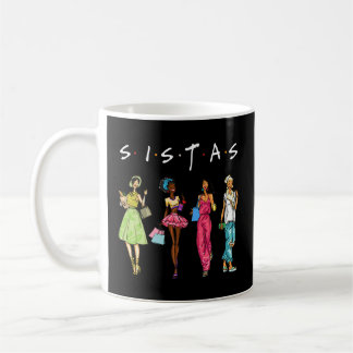 Black Sistas Queen Melanin African American Kaffemugg