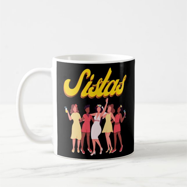Black Sistas Queen Melanin African American Vintag Kaffemugg (Vänster)