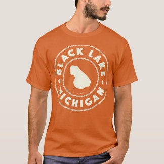 Black Sjö Michigan Circle Tan T Shirt