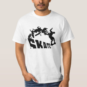 BLACK SKATE PIC T SHIRT