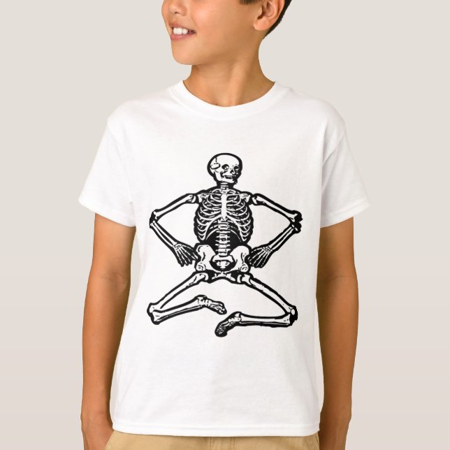 Black Skeleton Tee Shirt (Framsida)