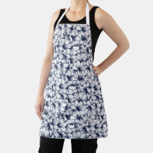 Bläck Sketch Lily Blommigt Aprons