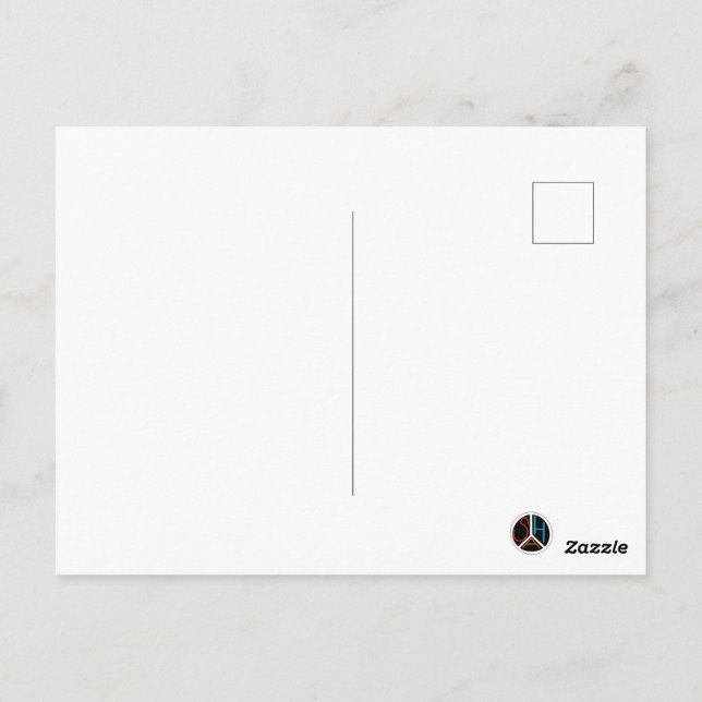 Black ski & winter designs  vykort (Baksida)