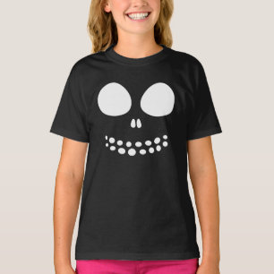 Black Skull Ansikte Girls Shirt Tröja