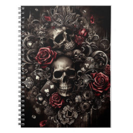 Black Skull Anteckningsbok