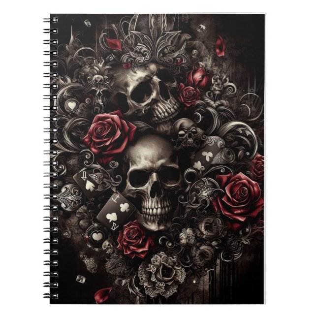 Black Skull Anteckningsbok (Framsidan)