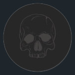 Black Skull-Rockstjärna Coola Black Födelsedagsfes Runt Klistermärke<br><div class="desc">Matchande artiklar tillgängliga</div>