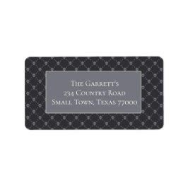 Black Skull Roligt Halloween Personlig Adress Adressetikett