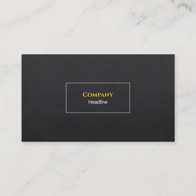 Black Slate-Affärskort Visitkort (Framsida)