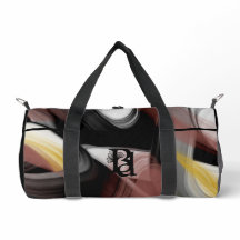 Black Small Gym Duffel Bag Trend Abstrakt Powdery