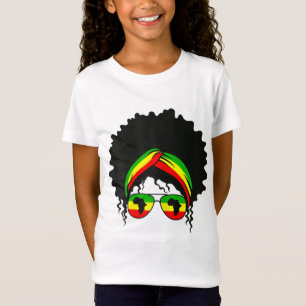 Black Smart Afro Kärlek Melanin American African M T Shirt
