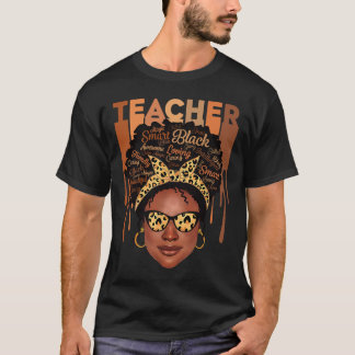 Black Smart Teacher Black History Mont Shirt for T