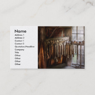 Black Smith - Draw tallrikar och hammare Visitkort