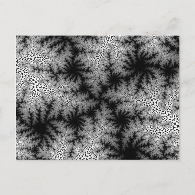 Black Smoke Speckle Vykort (Framsida)