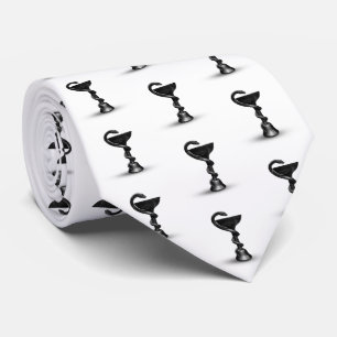 Black Snake Medical Bowl Hygieia White Caduceus Slips