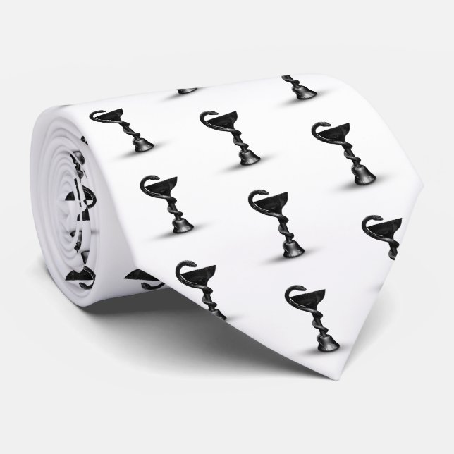 Black Snake Medical Bowl Hygieia White Caduceus Slips (Rullad)