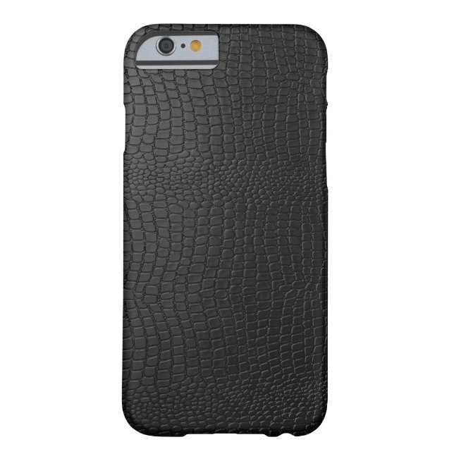 Black Snakeskin Faux Leather Mönster utseende Case-Mate iPhone Skal (Baksidan)