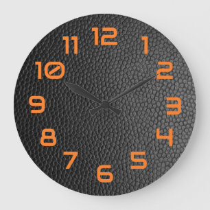 Black Snakeskin Stor Klocka