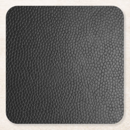 Black Snakeskin Underlägg Papper Kvadrat