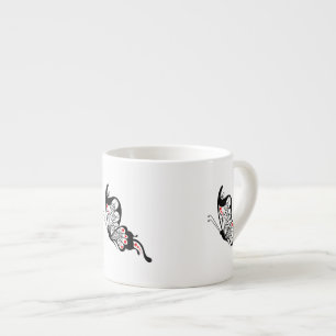 Black Snöre Butterflies 2 Espressomugg