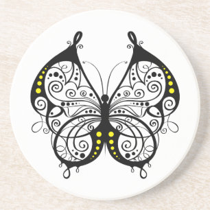 Black Snöre Butterflies 5 Underlägg