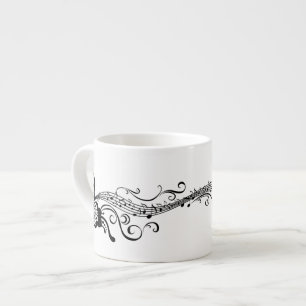 Black Snöre Butterflies 6 Musical Espressomugg