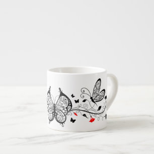 Black Snöre Butterflies 7 Espressomugg