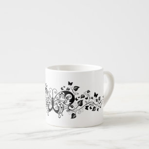 Black Snöre Butterflies 9 Espressomugg