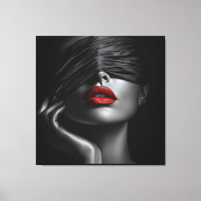 Black Snöre Canvastryck (Framsida)