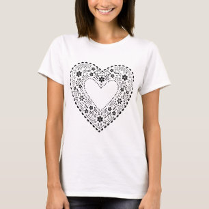 Black Snöre Heart Tee
