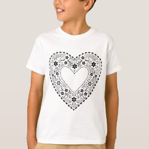 Black Snöre Heart Tee Shirt