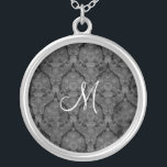 Black Snöre Monogram Sterling silver Necklace Silverpläterat Halsband<br><div class="desc">Vacker Snöre Sterling silver Necklace - färg kan bytas ut mot bakgrund.. Underbar som bröllopsförmån,  bröllop-gåva,  födelsedagspresent eller helgdag.</div>